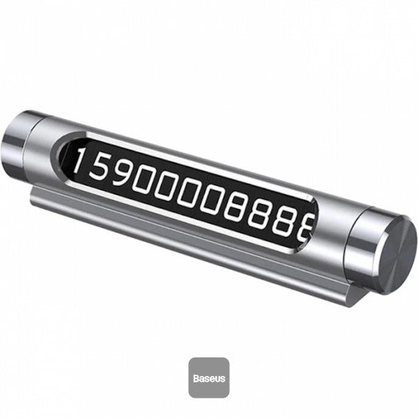 Baseus Temporary Parking Number Card Black - Saif Al Najmi Kw